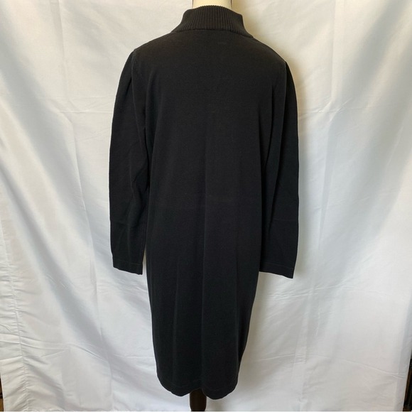 Kim‎ Rodgers Women's Mock Neck Long Sleeve Sweater Dress Size 1X Black - Picture 5 of 9